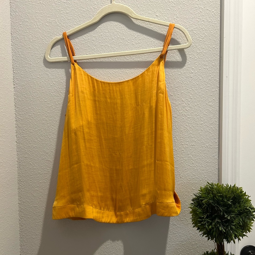 Free people Silky gold top